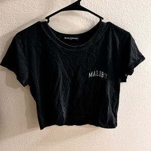 Black Brandy Melville Malibu Women's Crop Top